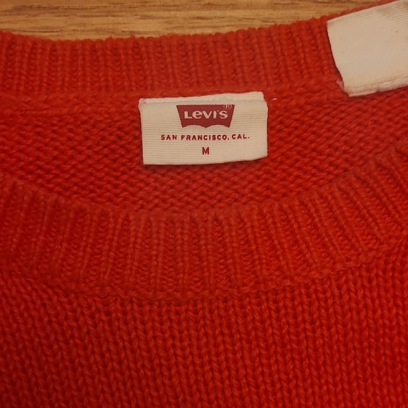 Levi's Vibrant Red Crew Neck Sweater - Picture 2 of 3